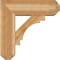 Ekena Millwork Merced Craftsman Rough Sawn Bracket w/ Offset Brace, Western Red Cedar, 8"W x 24"D x 24"H BKT0806X24X24MRC04RWR - alternate 3
